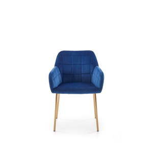 Modrá jídelní židle Halmar Velvet