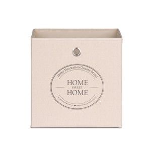 Béžový úložný box  Intertrade Alfa Home Sweet Home