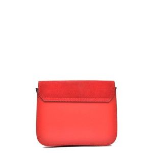 Červená kožená kabelka Mangotti Zoe