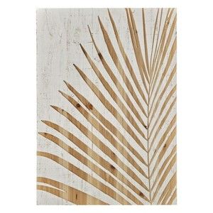 Dřevěný obraz Graham & Brown Palm Leaf, 50 x 70 cm