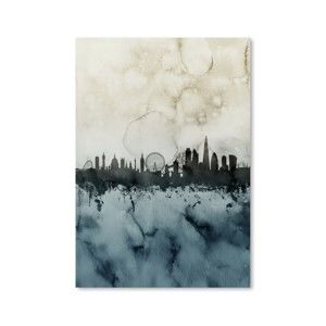Plakát Americanflat London Town Skyline, 42 x 30 cm