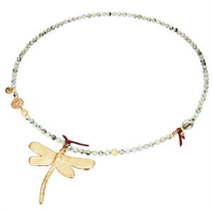 Dámský náhrdelník ve zlaté barvě Runway Dragonfly