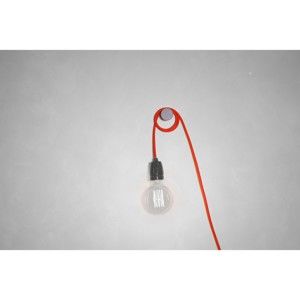 Červený kabel pro stropní světlo s objímkou Filament Style G Rose