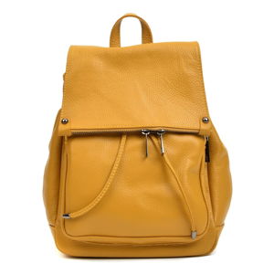 Žlutý kožený batoh Roberta M Aida