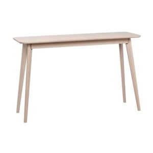 Konzolový stolek z běleného dubového dřeva Folke Yumi