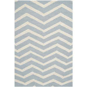 Vlněný koberec Safavieh Edie Light Blue, 243 x 152 cm