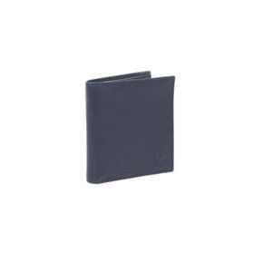 Modrá kožená peněženka Trussardi Native, 10 x 10 cm