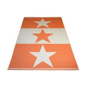 Oranžový vysoce odolný koberec Floorita Orange Star, 200 x 290 cm