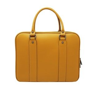 Žlutá taška / kabelka z pravé kůže Andrea Cardone Santo Melo