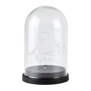 Lucerna ve skle s LED světýlky Villa Collection Frozen, výška 27,5 cm