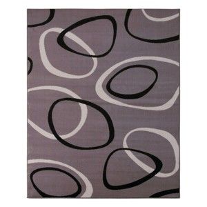 Šedý koberec Hanse Home Prime Pile Rings Grey, 190 x 280 cm