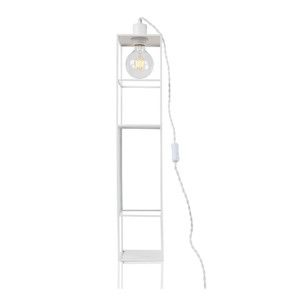 Bílé stolní/nástěnné svítidlo Globen Lighting Shelfie Long