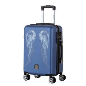 Modrý cestovní kufr Berenice Wings, 44 l