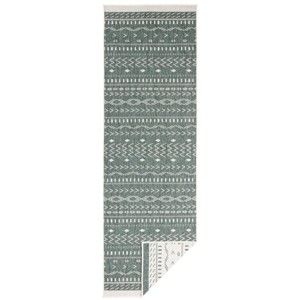 Zeleno-krémový venkovní koberec NORTHRUGS Kuba, 80 x 250 cm
