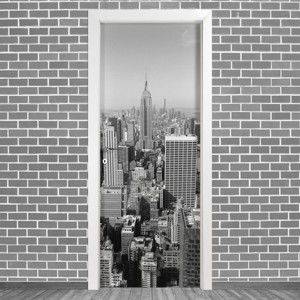 Samolepka na dveře LineArtistica New York Uno, 80 x 215 cm