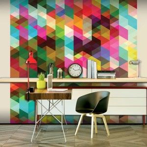 Velkoformátová tapeta Artgeist Colourful Geometry, 350 x 270 cm