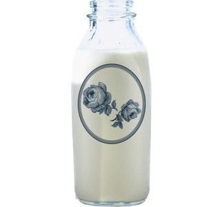 Skleněná lahev na mléko Creative Tops Vintage Indigo, 450 ml