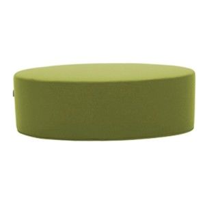 Zelený puf Softline Bon-Bon Felt Melange Lime, délka 60 cm