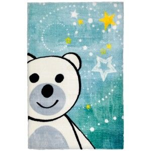 Modrý dětský koberec Obsession Bear, 170 x 120 cm