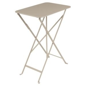 Béžový zahradní stolek Fermob Bistro, 37 x 57 cm