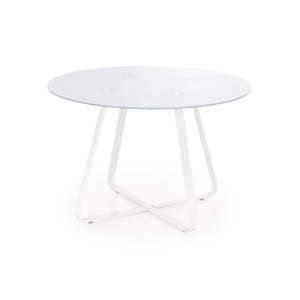 Bílý kulatý jídelní stůl Halmar Looper, ø 115 cm