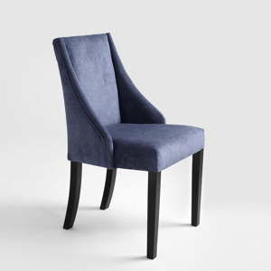 Tmavě modrá jídelní židle s černými nohami Custom Form Venti