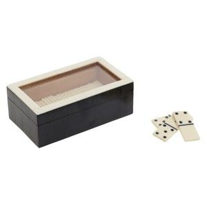 Hra domino v dekorativní dřevěné krabičce