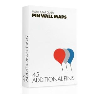 Náhradní špendlíky pro Pin World mapy, 45 ks