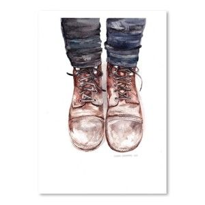 Plakát Americanflat Dusty Boots by Claudia Libenberg, 30 x 42 cm