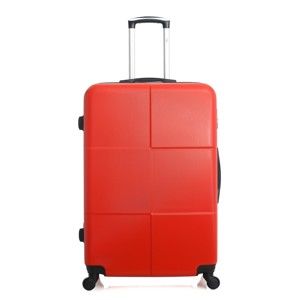 Červený cestovní kufr na kolečkách Hero Coronado, 91 l