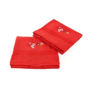 Sada 2 ručníků Corap Red Socks, 50 x 90 cm