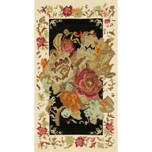 Světlý koberec Kate Louise Flowered, 110 x 160 cm