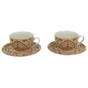 Sada 2 porcelánovým šálků s podšálky Duo Gift Espania, 200 ml