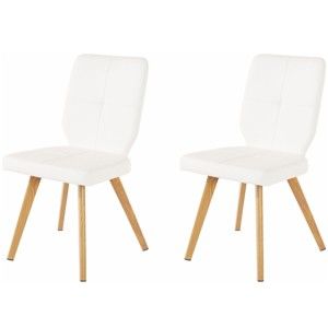 Sada 2 bílých jídelních židlí Støraa Daniel