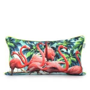Bavlněný povlak na polštář HF Living Flamingos 50 x 30 cm
