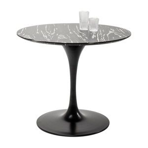 Deska jídelního stolu v ebenovém dekoru Kare Design Invitation, ⌀ 90 cm