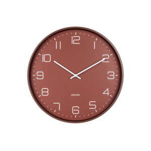 Červené nástěnné hodiny Karlsson Lofty, ø 40 cm