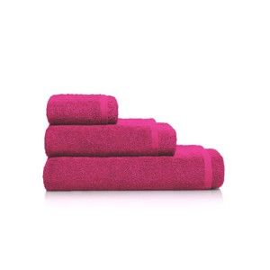 Sada 2 růžových bavlněných ručníků a osušky Maison Carezza Marshan