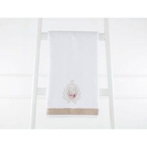 Bílý ručník na ruce Madame Coco, 50 x 76 cm