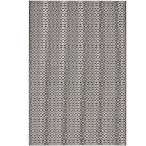 Černo-bílý venkovní koberec NORTHRUGS Coin, 160 x 230 cm