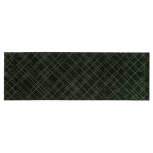 Tmavě zelená rohožka tica copenhagen Lines, 67 x 200 cm