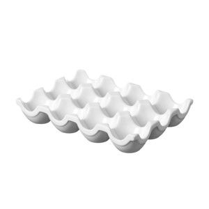 Bílý porcelánový stojan na vajíčka Price & Kensington Simplicity