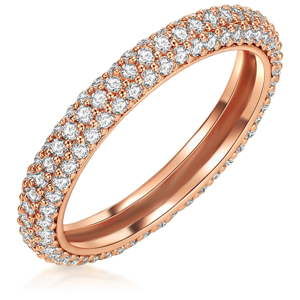 Dámský prsten v barvě růžového zlata Runway Nina, vel. 56