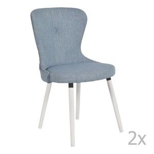 Sada 2 modrých židlí RGE Betty