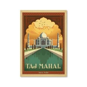 Plakát Americanflat Taj Mahal, 42 x 30 cm