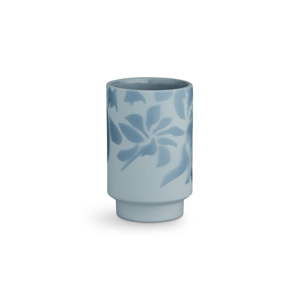 Světle modrá kameninová váza Kähler Design Kabell, výška 12,5 cm