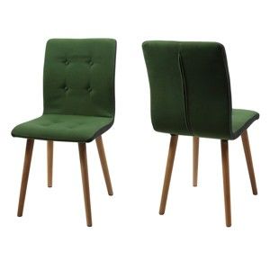 Sada 2 zelených jídelních židlí Actona Frida