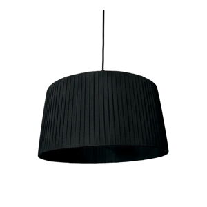 Černé závěsné svítidlo s textilním stínidlem ø 50 cm – SULION