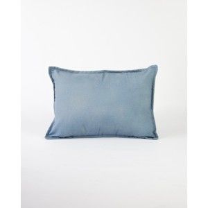 Světle modrý povlak na polštář s příměsí lnu Surdic, 50 x 35 cm
