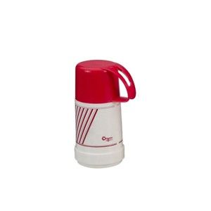 Červeno-bílá termo láhev Metaltex Vacuum, 250 ml